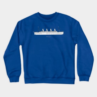 RMS Titanic ship plans. White Star Ocean Liner -  ABpng Crewneck Sweatshirt